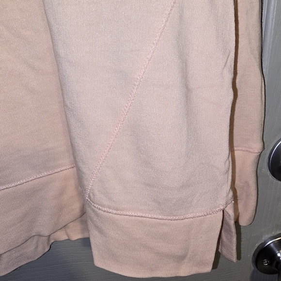 Sweaty Betty Dolman Sleeve Boxy Peach Sweatshirt with Thumbholes Oversized S - Picture 5 of 11